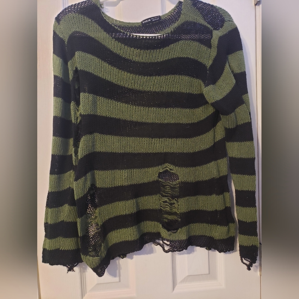 Green and Black over shirt